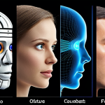 **Image Prompt:** A visually appealing representation of the evolution of text-to-speech (TTS) technology, transitioning from a robotic voice to a natural, expressive human voice. The image should show a clear contrast between the old and new technology, highlighting the advancements in AI and machine learning. Use a graphic style that's modern and easy to understand, possibly incorporating sound waves or waveforms that evolve in complexity.
